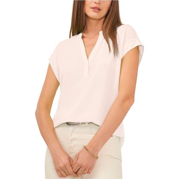 Vince Camuto Tops - Vince Camuto Womens Inverted Pleat Tunic Blouse, Pink, XL, DM